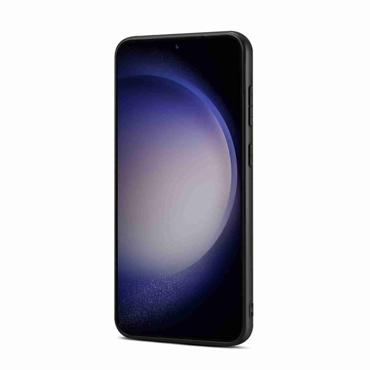 For Samsung Galaxy S24 5G Dual Card Slot Holder Phone Case(Autumn Yellow)