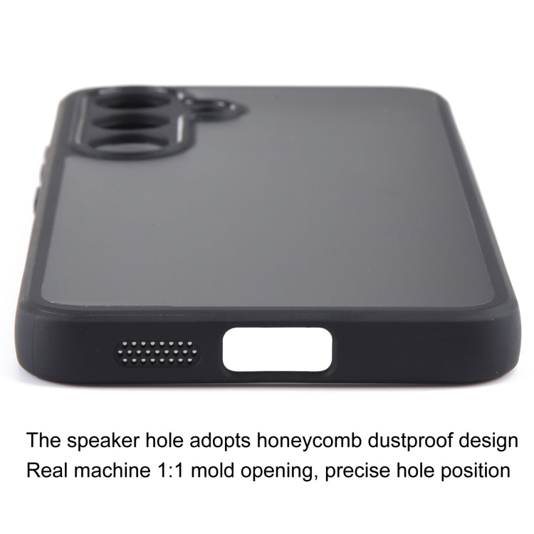 For Samsung Galaxy S24 5G Fine Pore Matte Black TPU + PC Phone Case