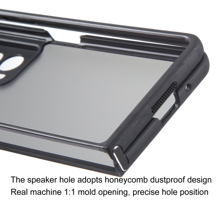 For Honor Magic V2 Matte Black TPU + PC Phone Case