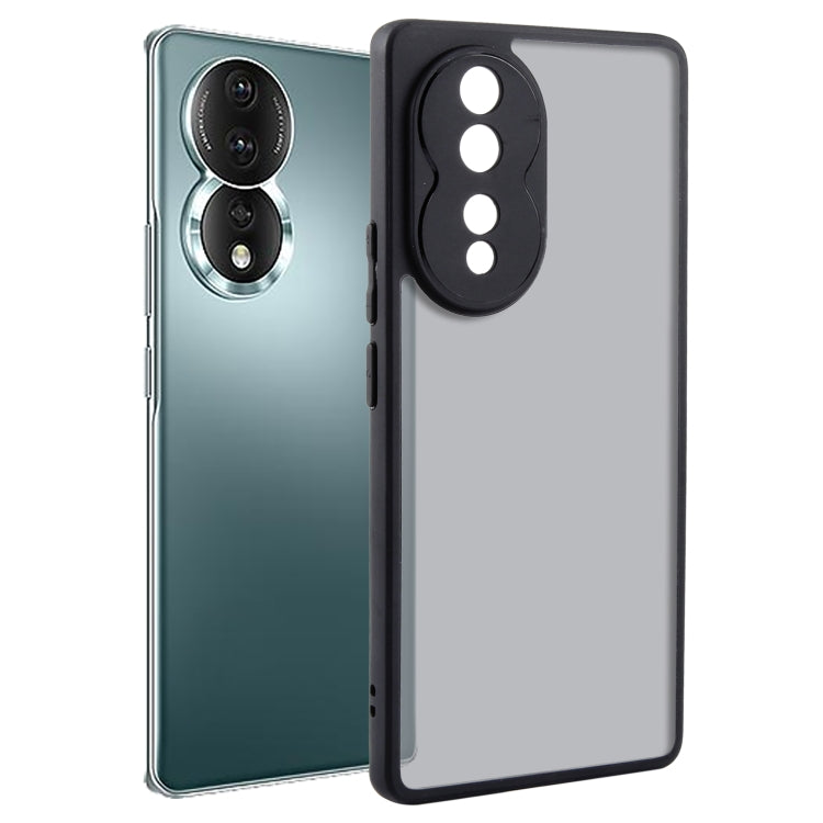 For Honor 80 Fine Pore Matte Black TPU + PC Phone Case