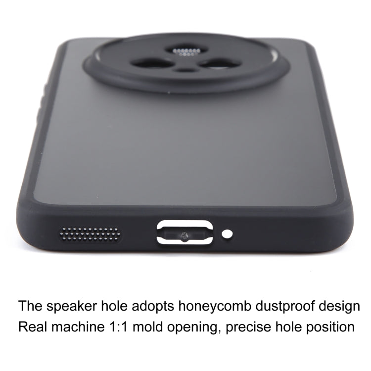 For Honor Magic5 Fine Pore Matte Black TPU + PC Phone Case