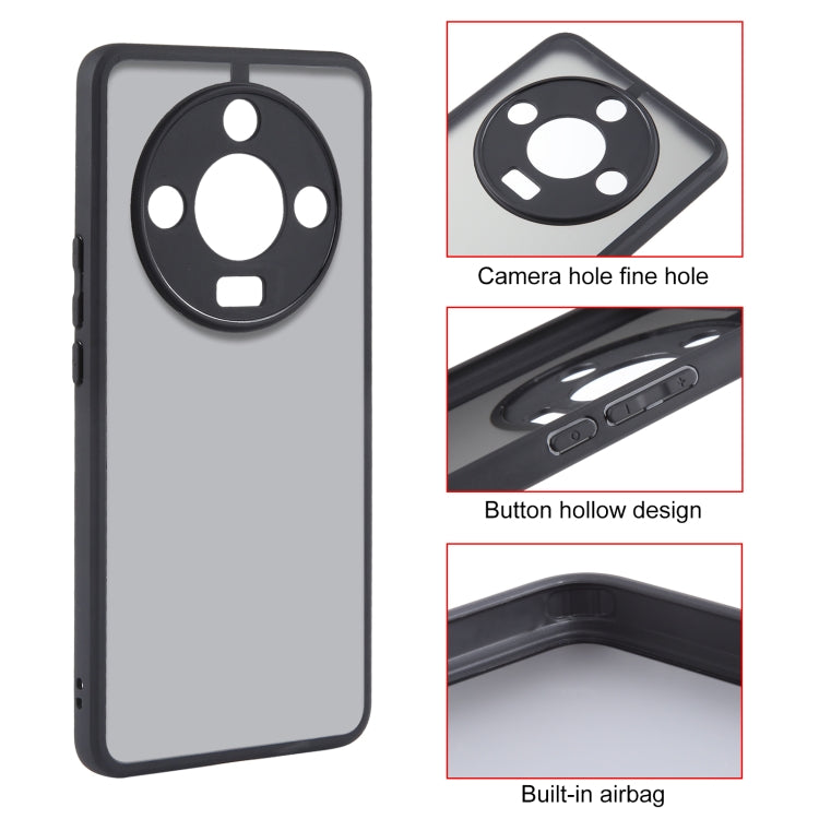 For Honor X50 Fine Pore Matte Black TPU + PC Phone Case