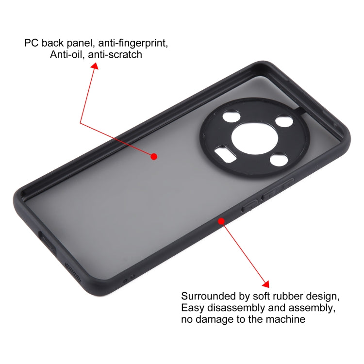 For Honor X50 Fine Pore Matte Black TPU + PC Phone Case