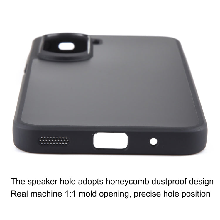 For Honor X50i Fine Pore Matte Black TPU + PC Phone Case