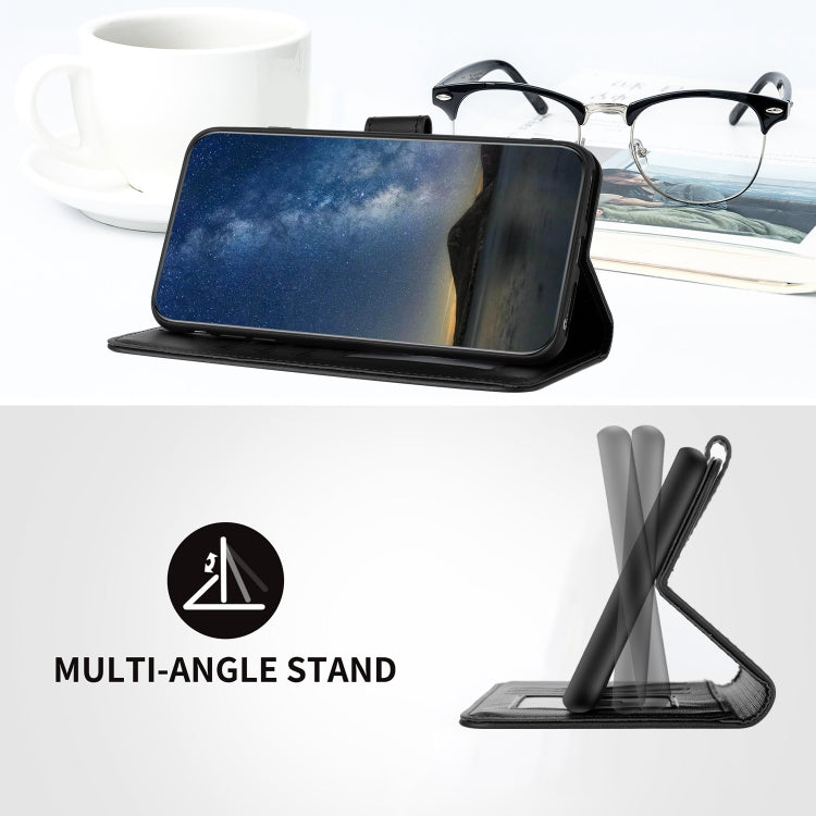 For Honor X50i+ Datura Flower Embossed Flip Leather Phone Case(Black)