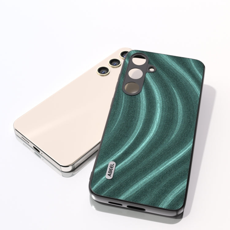 For Samsung Galaxy S24 5G ABEEL Galactic Pattern Protective Phone Case(Green)