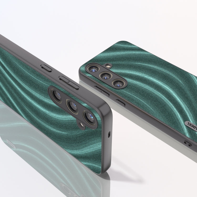 For Samsung Galaxy S24 5G ABEEL Galactic Pattern Protective Phone Case(Green)