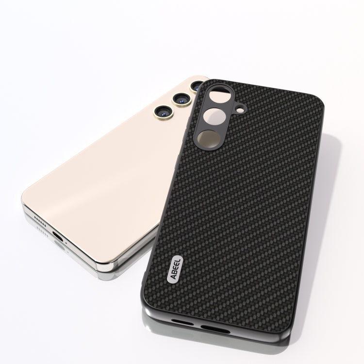 For Samsung Galaxy S24 5G ABEEL Carbon Fiber Texture Protective Phone Case(Black)