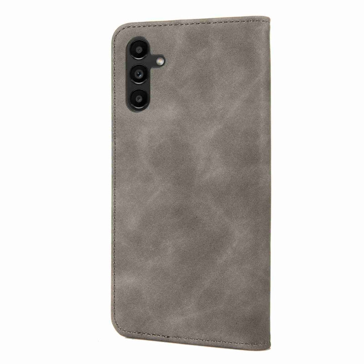 For Samsung Galaxy S24 5G Skin Feel Splicing Leather Phone Case(Grey)