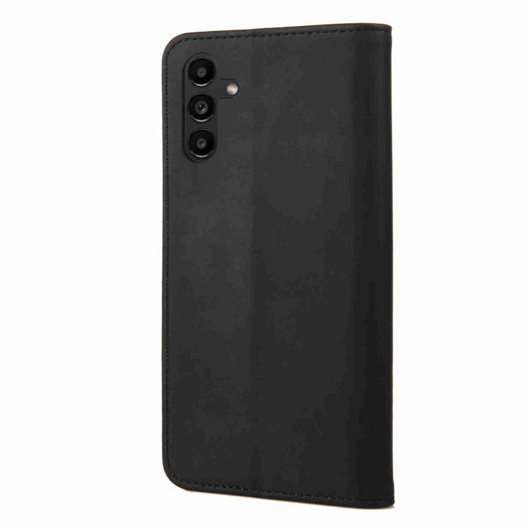 For Samsung Galaxy S24 5G Skin Feel Splicing Leather Phone Case(Black)