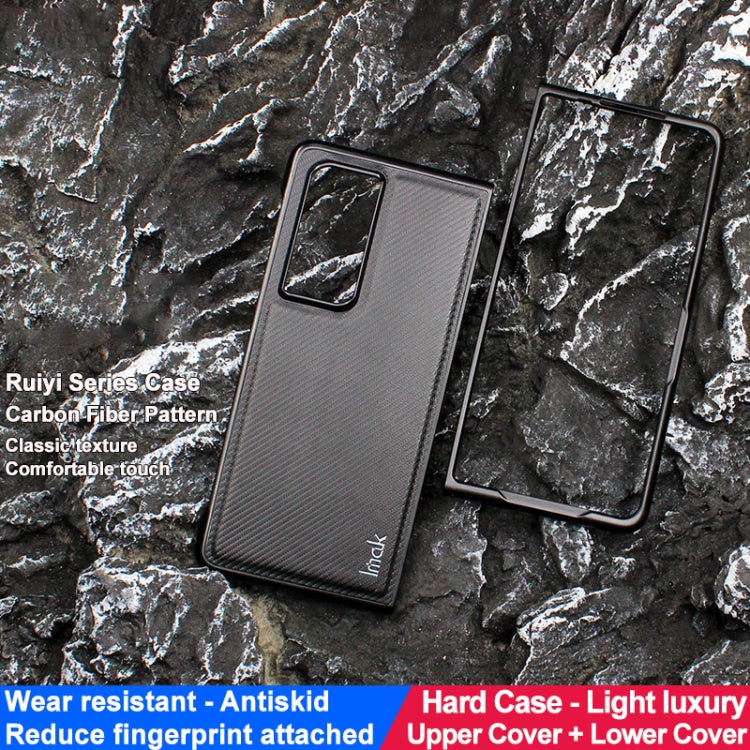 For Honor Magic Vs2 imak Ruiyi Series PU + PC Phone Case(Carbon Fiber Texture)