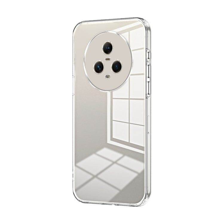 For Honor Magic5 Transparent Plating Fine Hole Phone Case(Transparent)