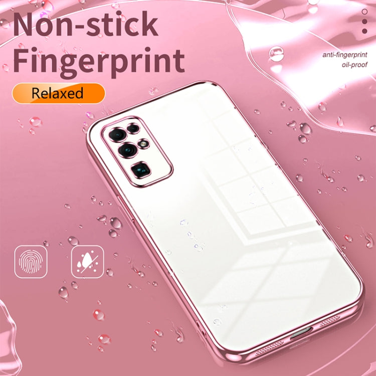 For Honor 30 Transparent Plating Fine Hole Phone Case(Transparent)