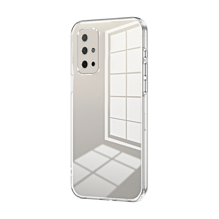 For Honor 30S Transparent Plating Fine Hole Phone Case(Transparent)