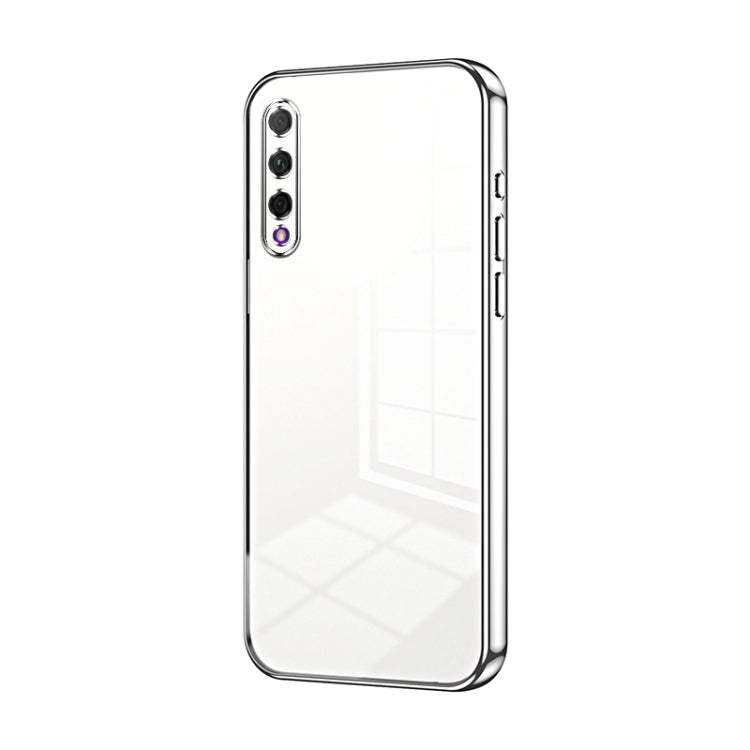 For Honor 9X Pro / Huawei Y9s Transparent Plating Fine Hole Phone Case(Silver)