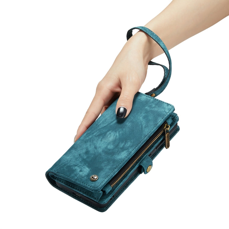 For Samsung Galaxy S24 5G CaseMe 008 Detachable Multifunctional Leather Phone Case(Blue)