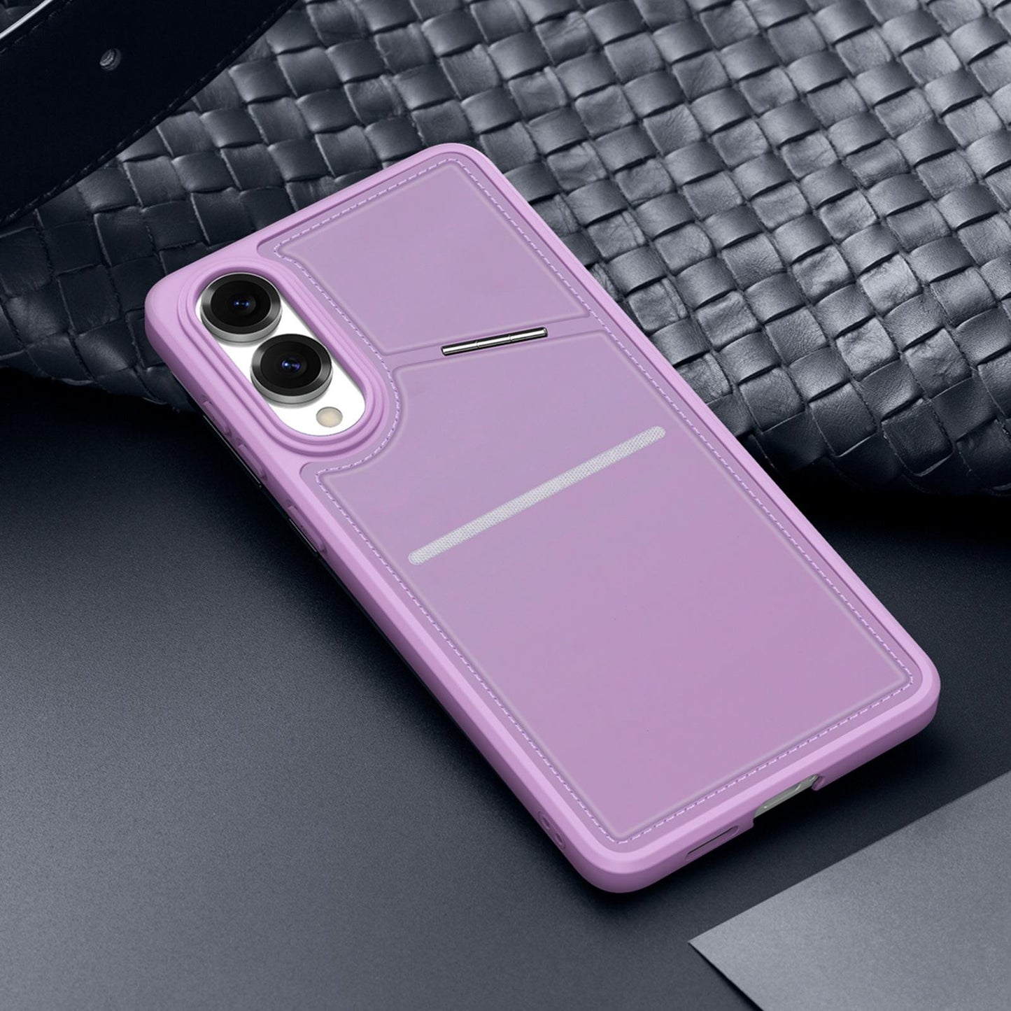 For Samsung Galaxy S25 Edge 5G DUX DUCIS Rafi II Series MagSafe Magnetic Holder RFID Phone Case(Purple)