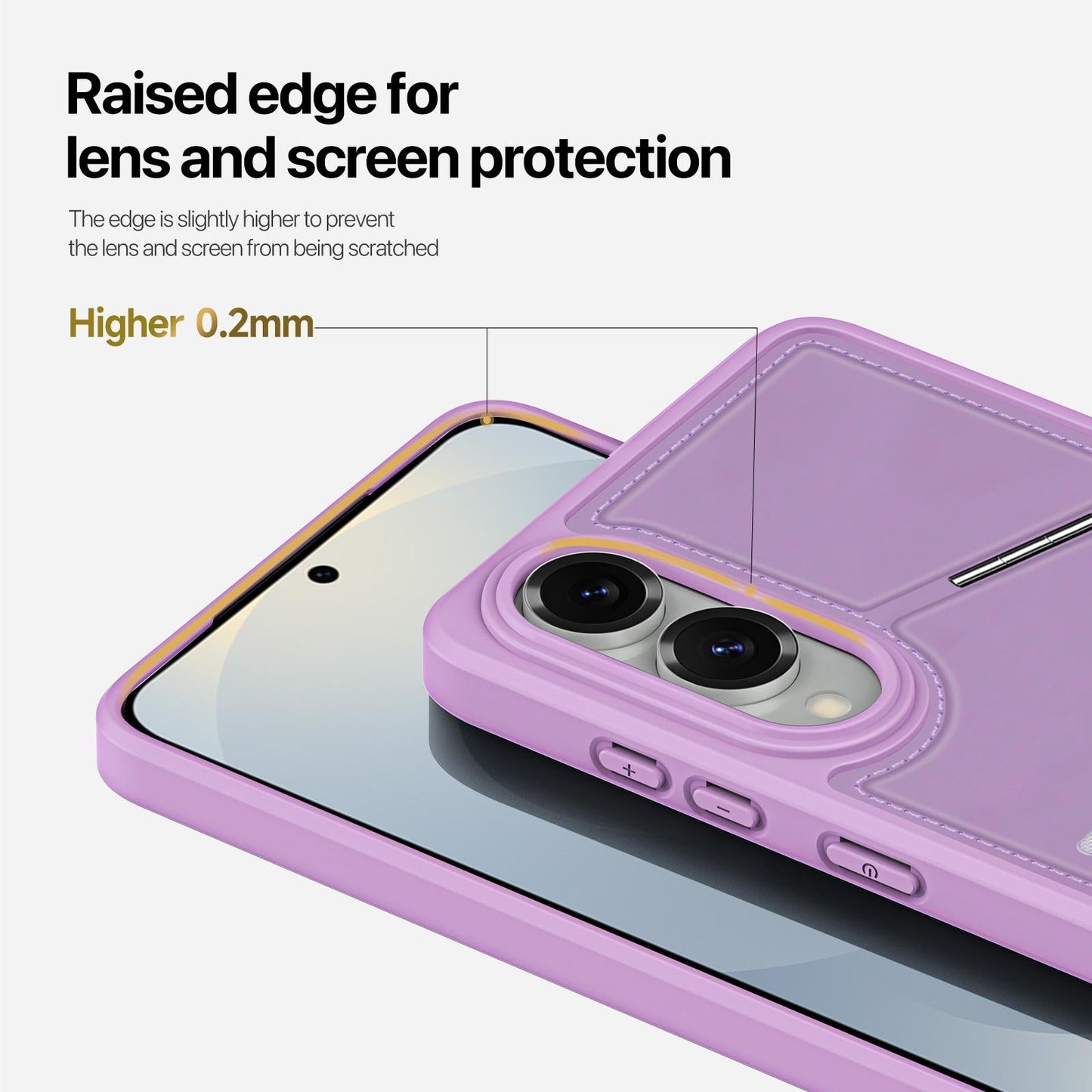 For Samsung Galaxy S25 Edge 5G DUX DUCIS Rafi II Series MagSafe Magnetic Holder RFID Phone Case(Purple)