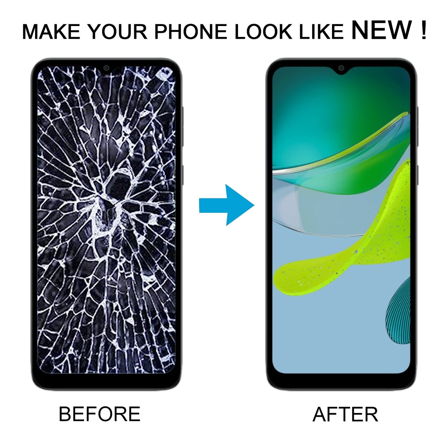 For Motorola Moto E13 OEM LCD Screen Digitizer Full Assembly with Frame