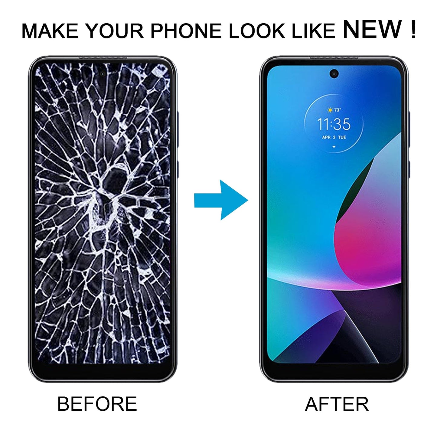 For Motorola Moto G Play 2023 OEM LCD Screen with Digitizer Full Assembly