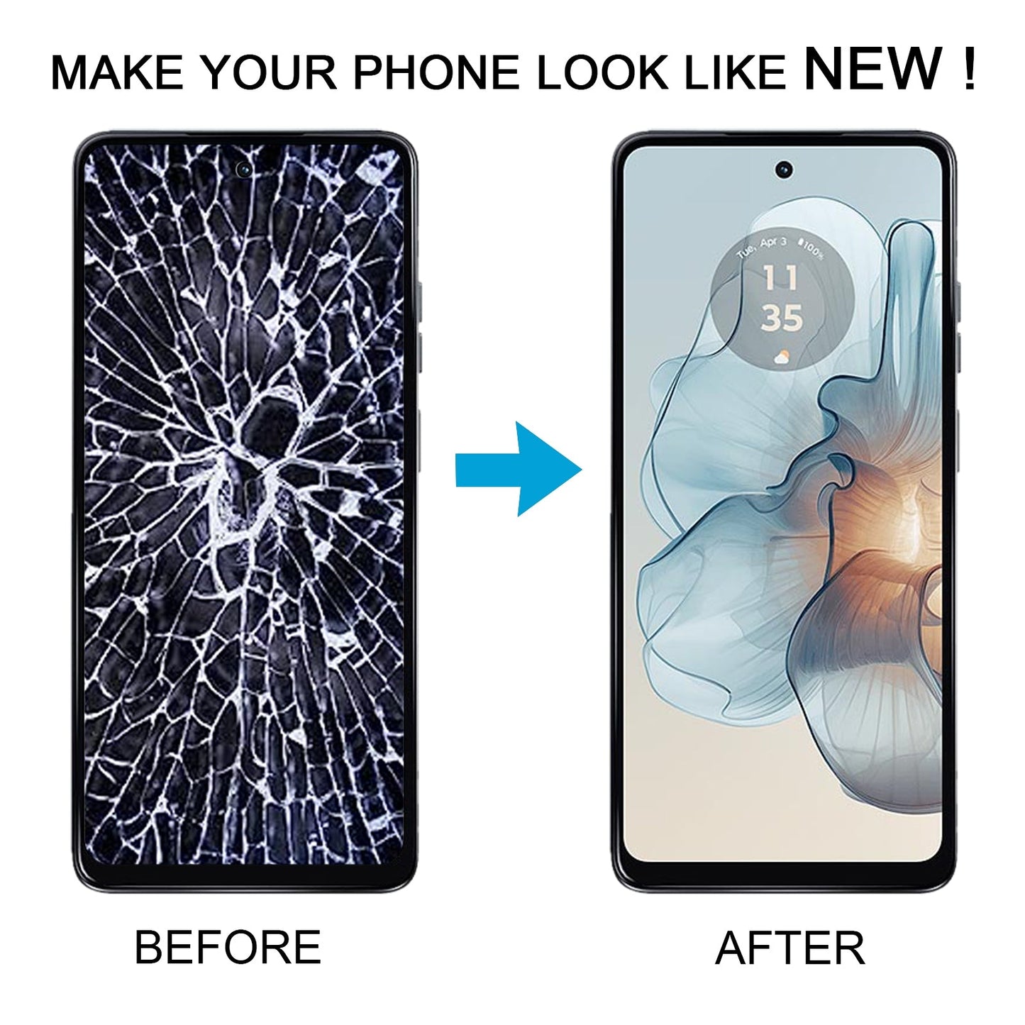 For Motorola Moto G24 Power OEM LCD Screen with Digitizer Full Assembly