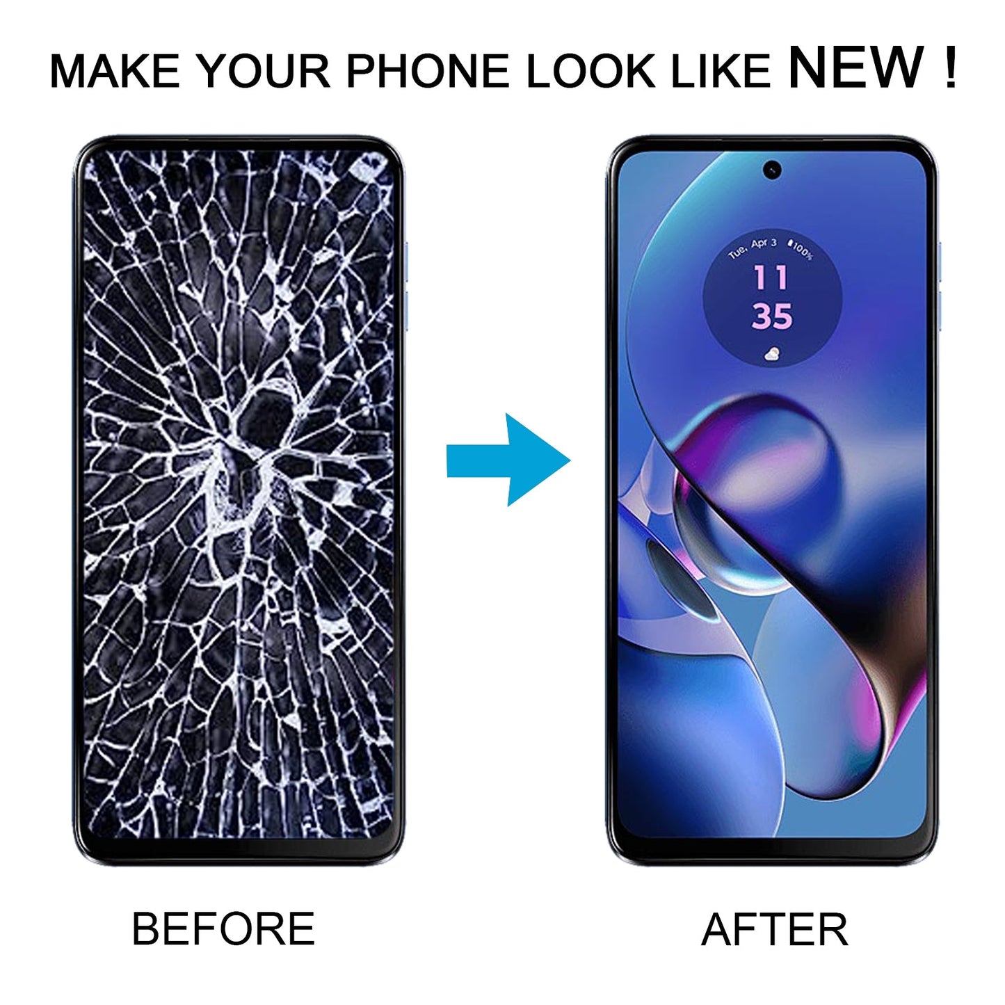 For Motorola Moto G64 OEM LCD Screen with Digitizer Full Assembly