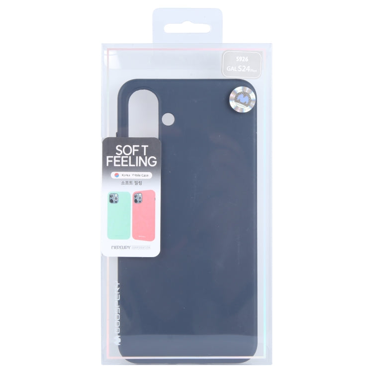 For Samsung Galaxy S24 5G GOOSPERY SOFT FEELING Liquid TPU Soft Phone Case(Dark Blue)