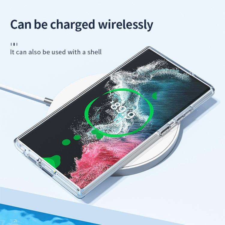 For Samsung Galaxy S24 5G Terminator Style Glitter Powder MagSafe Magnetic Phone Case(Gold)