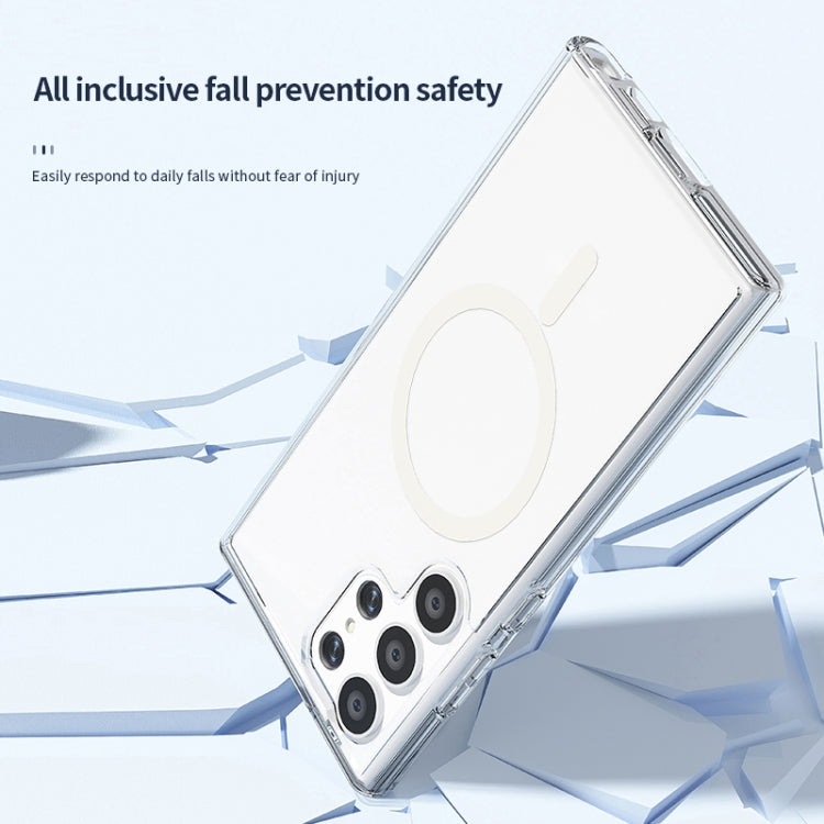 For Samsung Galaxy S24 5G Terminator Style Glitter Powder MagSafe Magnetic Phone Case(Gold)