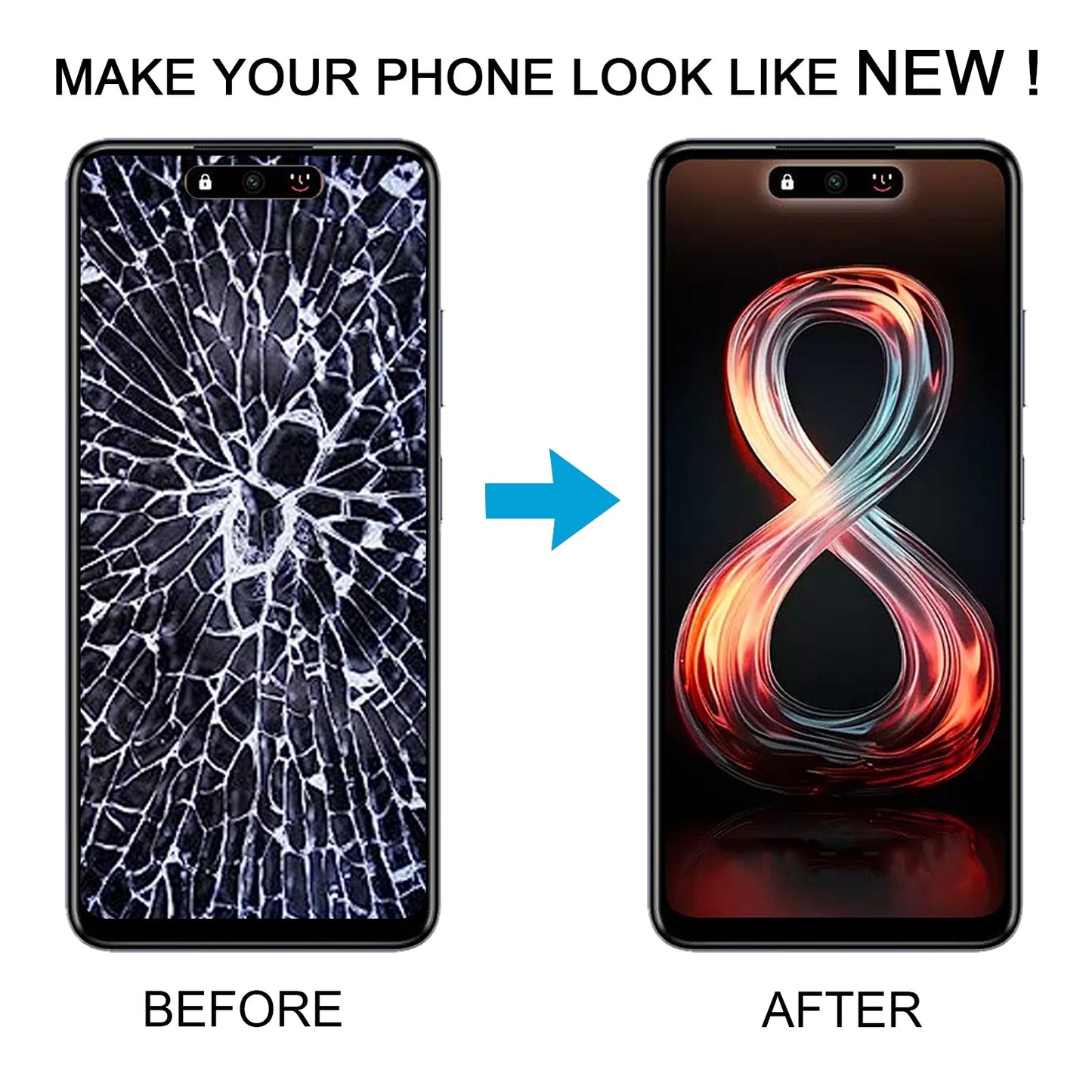 For Infinix Smart 8 Pro X6525B OEM LCD Screen with Digitizer Full Assembly