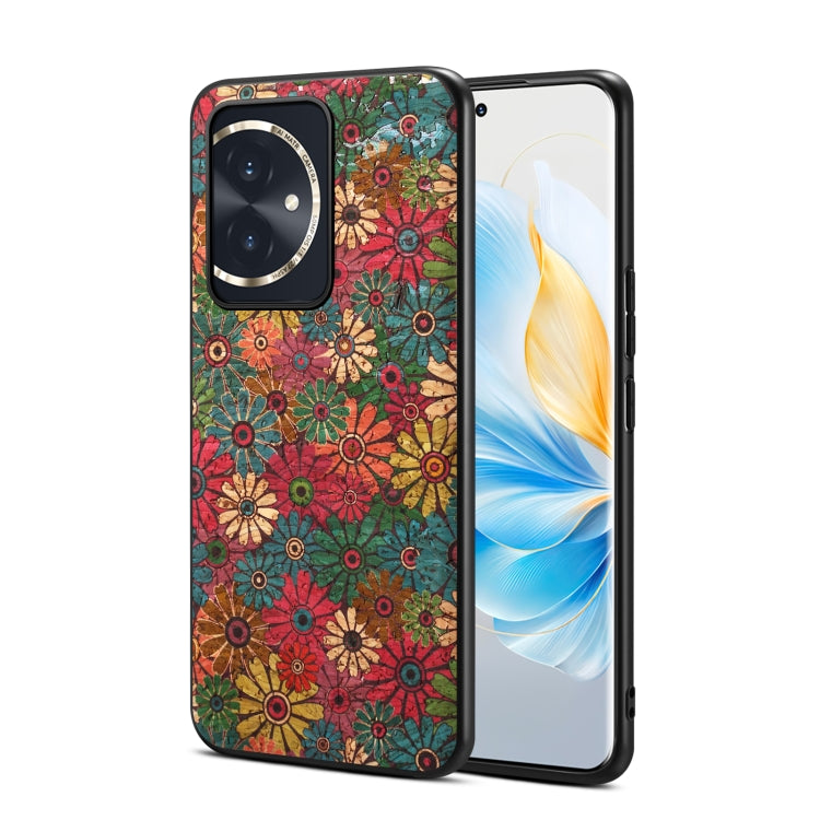 For Honor 100 Four Seasons Flower Language Series TPU Phone Case(Spring Green)