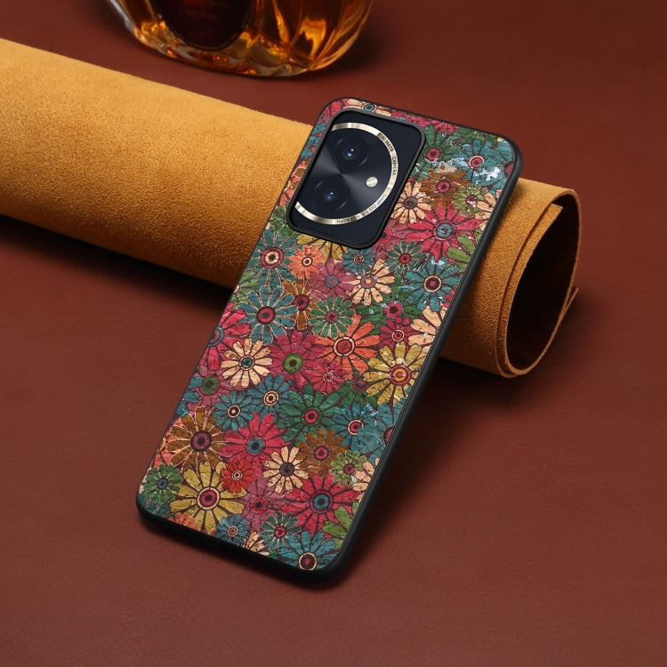 For Honor 100 Four Seasons Flower Language Series TPU Phone Case(Spring Green)