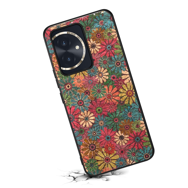 For Honor 100 Four Seasons Flower Language Series TPU Phone Case(Spring Green)