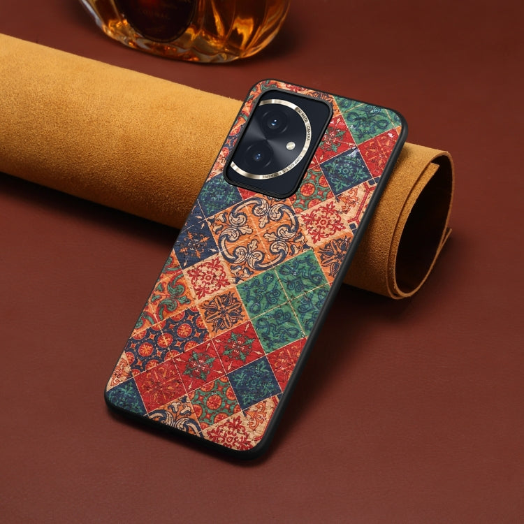 For Honor 100 Four Seasons Flower Language Series TPU Phone Case(Winter Blue)