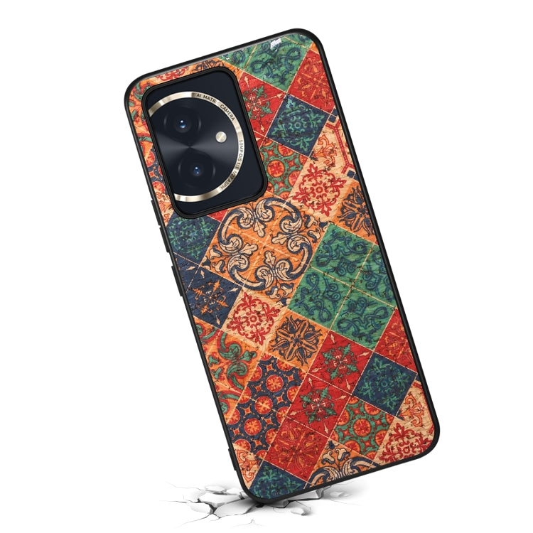 For Honor 100 Four Seasons Flower Language Series TPU Phone Case(Winter Blue)