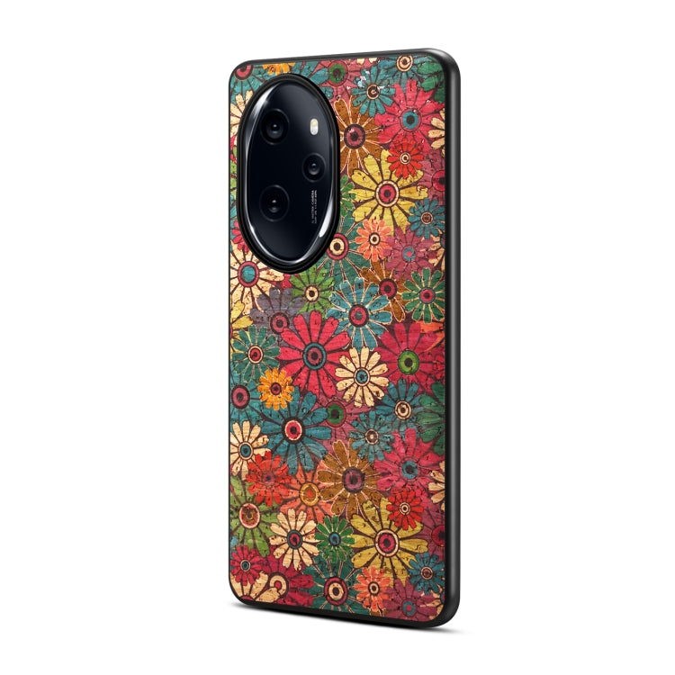For Honor 100 Pro Four Seasons Flower Language Series TPU Phone Case(Spring Green)