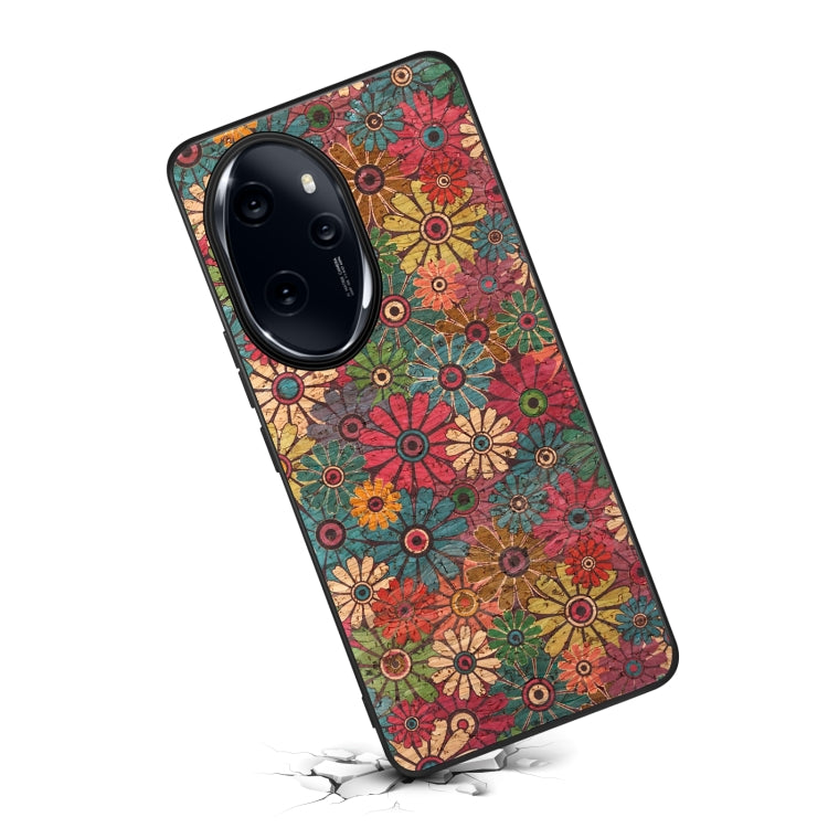 For Honor 100 Pro Four Seasons Flower Language Series TPU Phone Case(Spring Green)