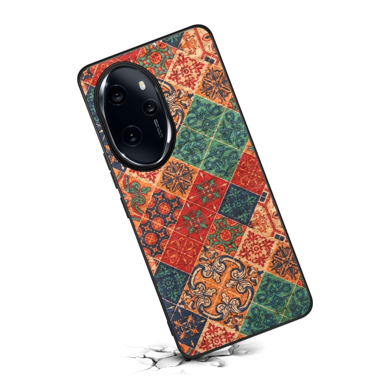 For Honor 100 Pro Four Seasons Flower Language Series TPU Phone Case(Winter Blue)