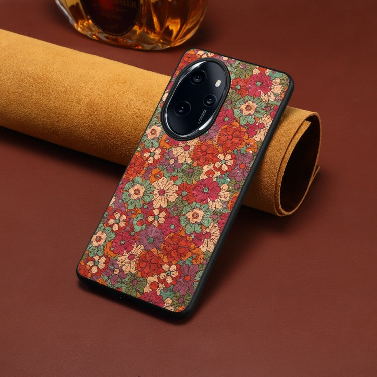 For Honor 100 Pro Four Seasons Flower Language Series TPU Phone Case(Summer Red)