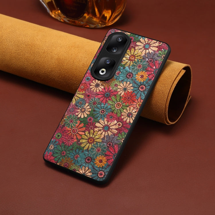 For Honor 90 Pro Four Seasons Flower Language Series TPU Phone Case(Spring Green)