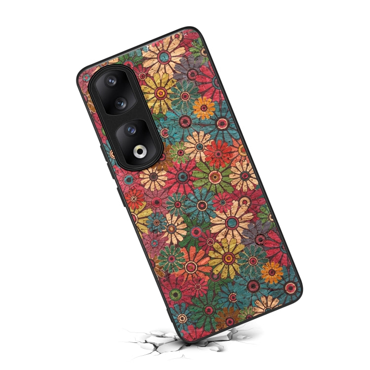 For Honor 90 Pro Four Seasons Flower Language Series TPU Phone Case(Spring Green)