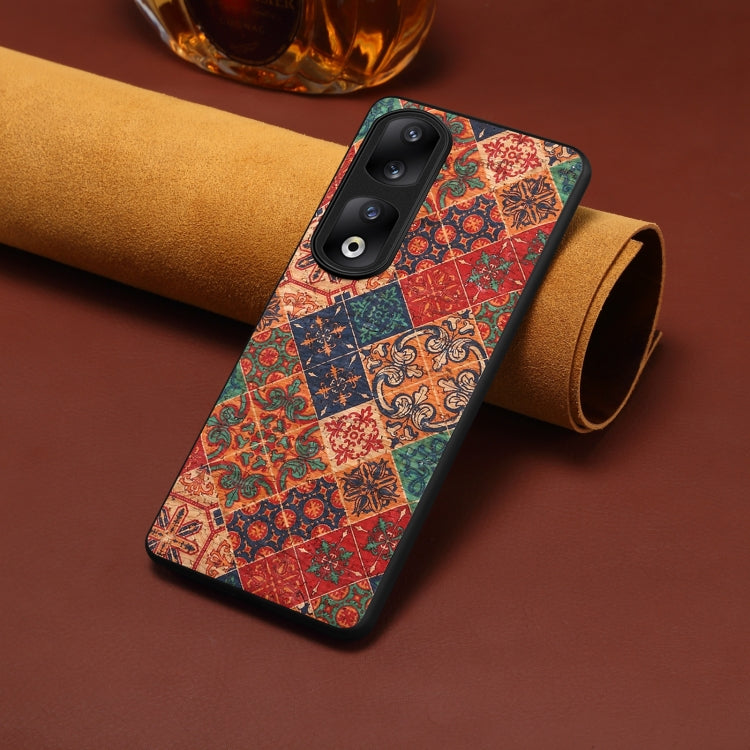 For Honor 90 Pro Four Seasons Flower Language Series TPU Phone Case(Winter Blue)