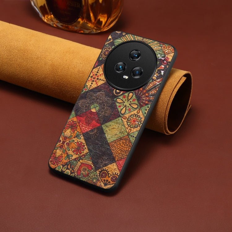 For Honor Magic5 Four Seasons Flower Language Series TPU Phone Case(Autumn Yellow)