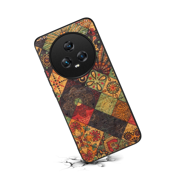 For Honor Magic5 Four Seasons Flower Language Series TPU Phone Case(Autumn Yellow)