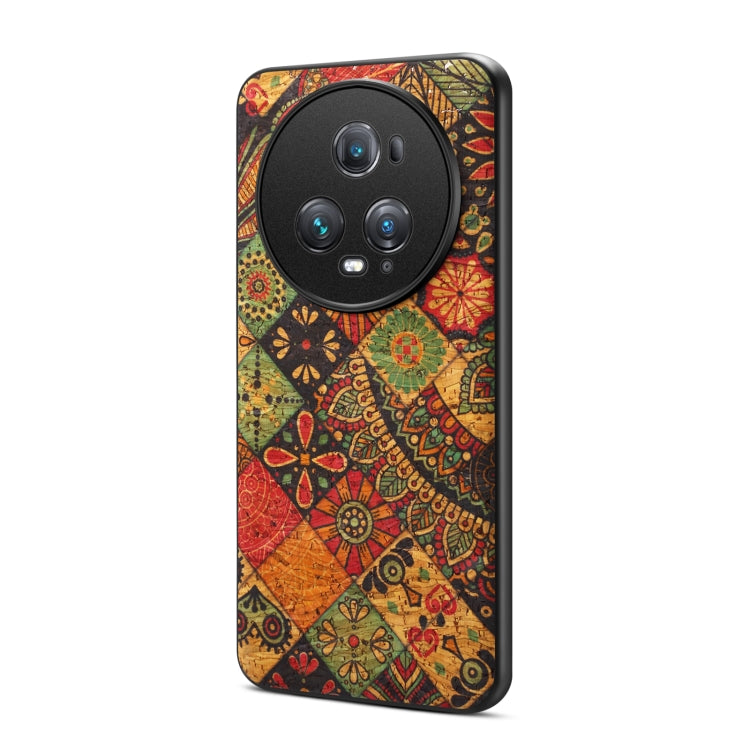 For Honor Magic5 Pro Four Seasons Flower Language Series TPU Phone Case(Autumn Yellow)