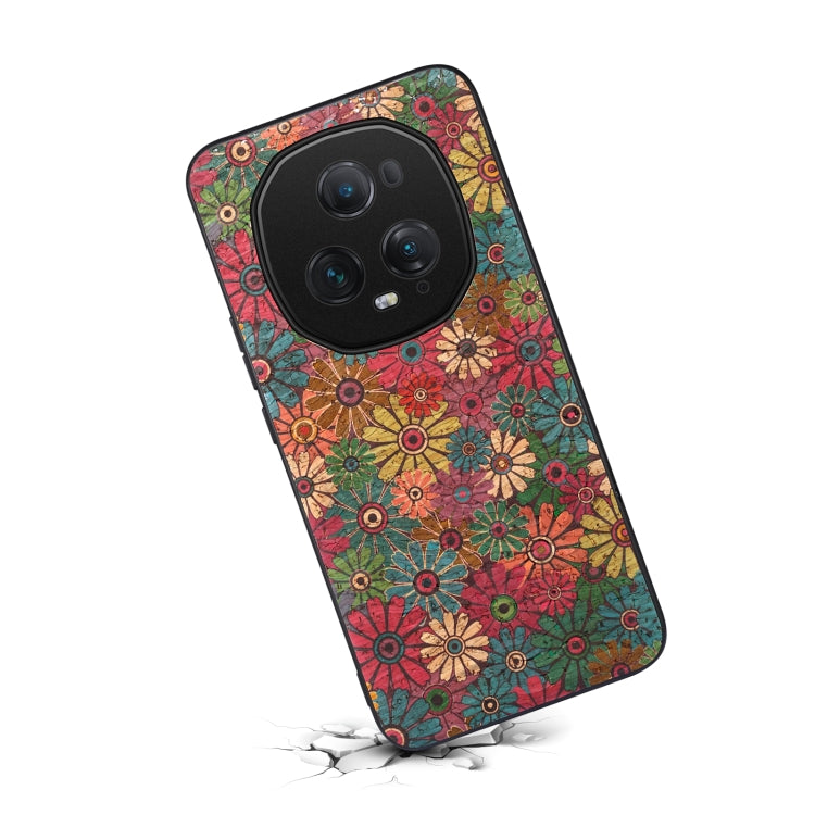 For Honor Magic5 Ultimate Four Seasons Flower Language Series TPU Phone Case(Spring Green)