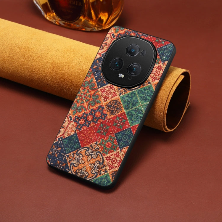 For Honor Magic5 Ultimate Four Seasons Flower Language Series TPU Phone Case(Winter Blue)