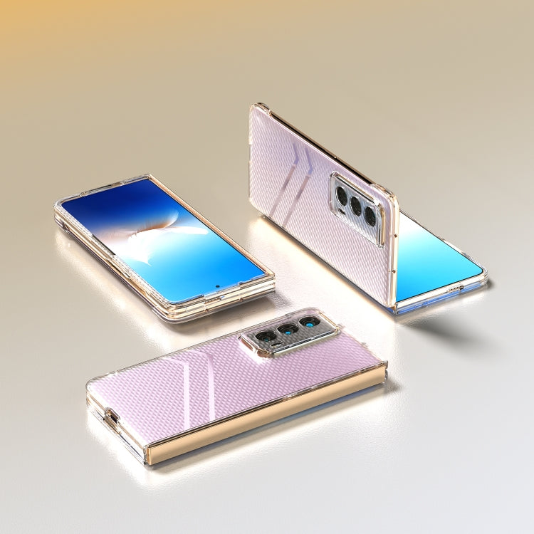 For Honor Magic Vs2 Wave Pattern Transparent Frosted Phone Case