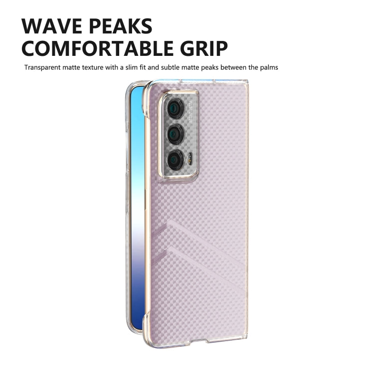 For Honor Magic Vs2 Wave Pattern Transparent Frosted Phone Case