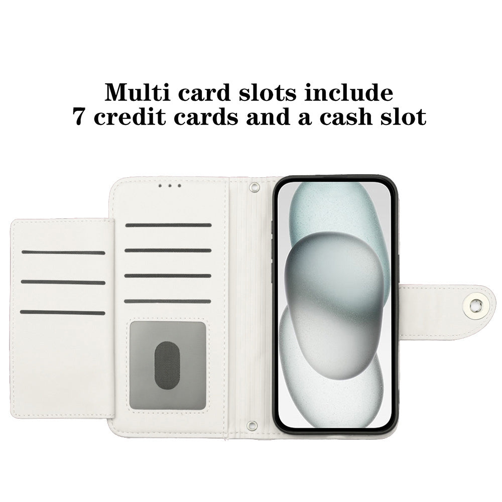 For Motorola Edge 30 Pro / Edge+ 2022 Rhombic Texture Flip Leather Phone Case with Lanyard(White)